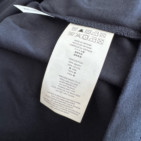 Michael Kors Navy Blue Liquid Cotton V-Neck T-Shirt - Picture 6 of 6